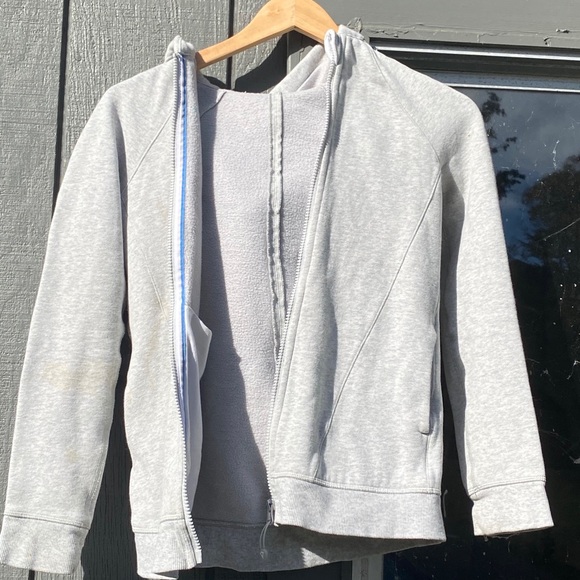 Ivivva Full Zip Hoodie Jacket, Light grey - Picture 1 of 4